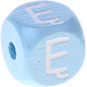 Dadi azzurro bambino con lettere ad incavo 10 mm - Polacco : Ę