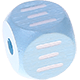 Dadi azzurro bambino con lettere ad incavo 10 mm - Greco : Ξ