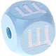 Dadi azzurro bambino con lettere ad incavo 10 mm - Russo : Щ