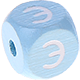 Dadi azzurro bambino con lettere ad incavo 10 mm - Russo : Э