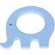 Elefante per dentizione : azzurro bambino
