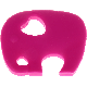 Elefantino per dentizione : rosa scuro