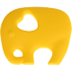 Elefantino per dentizione : giallo