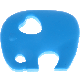 Elefantino per dentizione : azzurra