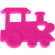 Locomotiva per dentizione : rosa scuro