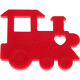 Locomotiva per dentizione : rosso