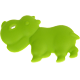 Ippopotamo per dentizione : verde giallo
