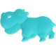 Ippopotamo per dentizione : turchese chiaro
