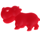 Ippopotamo per dentizione : rosso