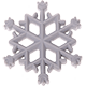 Fiocco di neve per dentizione : grigio chiaro