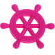 Beißanhänger Steuerrad : dunkelpink