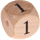 Geprägte Buchstabenwürfel 12mm : 1