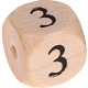 Geprägte Buchstabenwürfel 12mm : 3