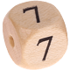 Geprägte Buchstabenwürfel 12mm : 7