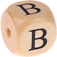 Geprägte Buchstabenwürfel 12mm : B