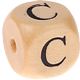 Geprägte Buchstabenwürfel 12mm : C
