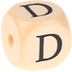 Geprägte Buchstabenwürfel 12mm : D