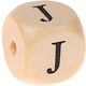 Geprägte Buchstabenwürfel 12mm : J
