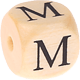 Geprägte Buchstabenwürfel 12mm : M