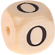 Geprägte Buchstabenwürfel 12mm : O