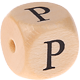 Geprägte Buchstabenwürfel 12mm : P