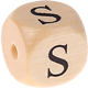 Geprägte Buchstabenwürfel 12mm : S