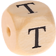 Geprägte Buchstabenwürfel 12mm : T