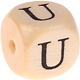 Geprägte Buchstabenwürfel 12mm : U
