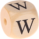 Geprägte Buchstabenwürfel 12mm : W