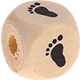 Dadi con le Tue lettere : bambino piede