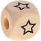 Dadi con le Tue lettere : stella aperto