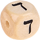 Geprägte Buchstabenwürfel 10mm - Hebräisch : ד