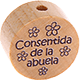 Motivperle "Consentida de la abuela" (Spanisch) : natur