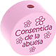 Motivperle "Consentida de la abuela" (Spanisch) : rosa