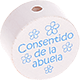 Motivperle "Consentido de la abuela" (Spanisch) : weiß