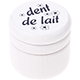 Barattolino - dent de lait : bianco
