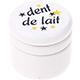 Barattolino - dent de lait : bianco