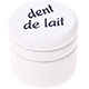 Barattolino - dent de lait : bianco