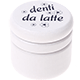 Barattolino - denti da latte : bianco