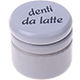 Barattolino - denti da latte : grigio chiaro