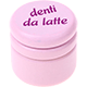 Barattolino - denti da latte : rosa