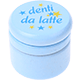 Barattolino - denti da latte : azzurro bambino