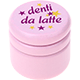 Barattolino - denti da latte : rosa