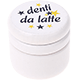 Barattolino - denti da latte : bianco