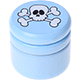 Barattolino - Teschio : azzurro bambino