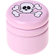 Barattolino - Teschio : rosa
