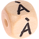 Geprägte Buchstabenwürfel 10mm - Französisch : À