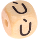 Geprägte Buchstabenwürfel 10mm - Französisch : Ù