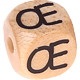 Geprägte Buchstabenwürfel 10mm - Französisch : Œ