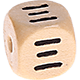 Geprägte Buchstabenwürfel 10mm - Griechisch : Ξ
